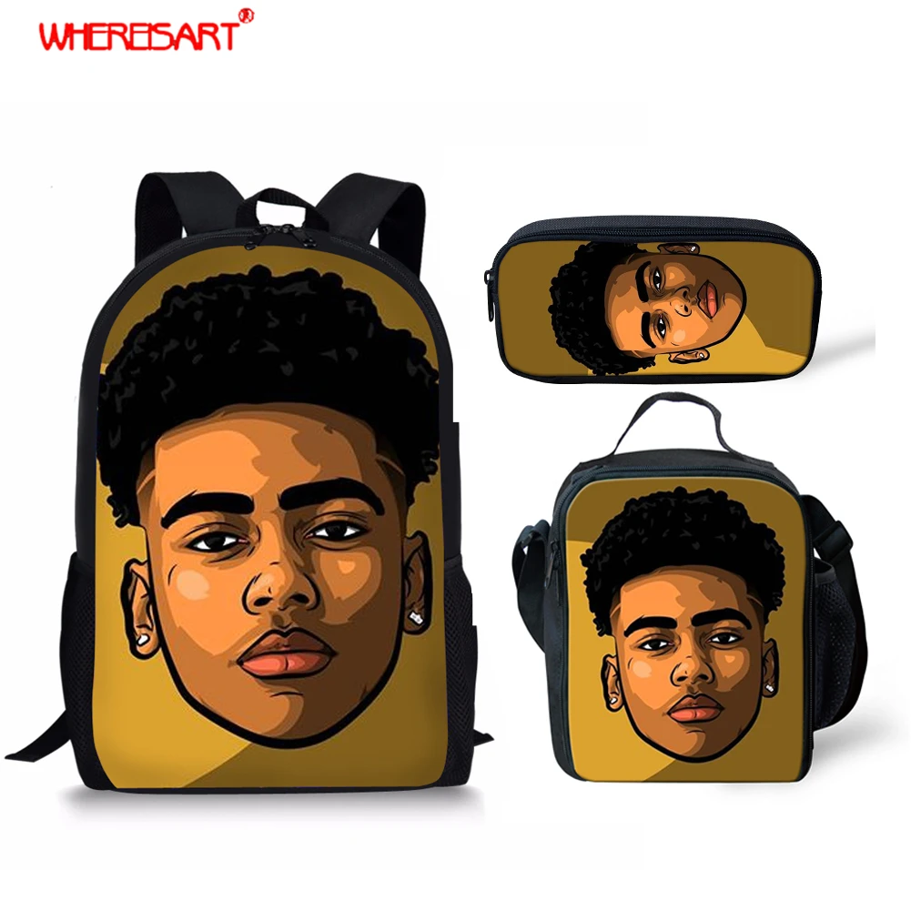 WHEREISART африканская американская афро черная Художественная школьная сумка набор