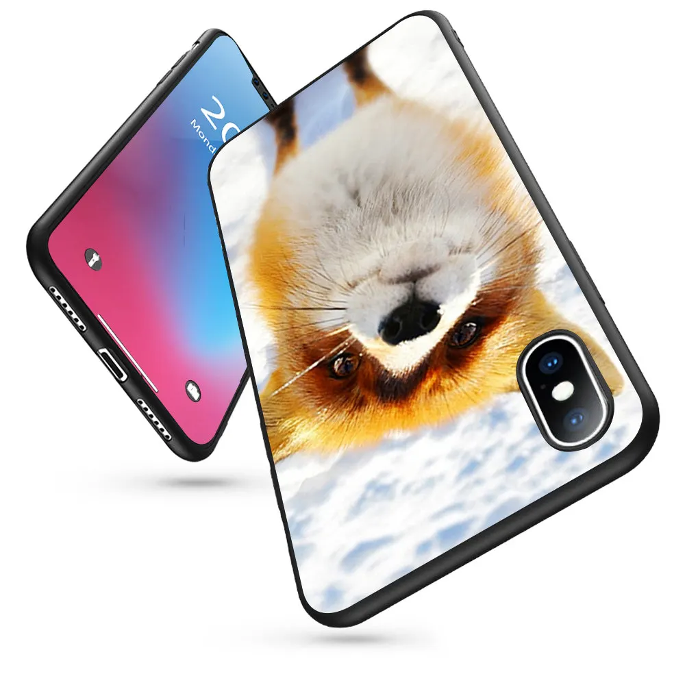 Coque забавные кольцо с лисьей мордочкой и крупным планом чехлы для мобильного