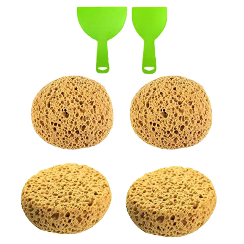 4PCS Knockdown Texture Sponge Ceiling Texture Patch Porous Sponge For Wall Texture Repair Drywall Texture Sponge Orange Peel