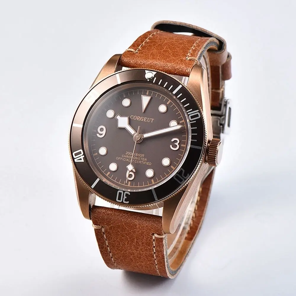 Часы мужские автоматические 2021 стерильные с циферблатом кофе|Мужские