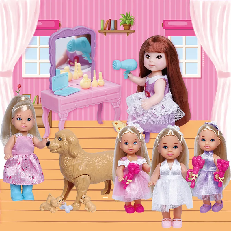 

kids toys Doll series girl princess toy gift box cute pet simulation play house toy girls playset clothing for dolls