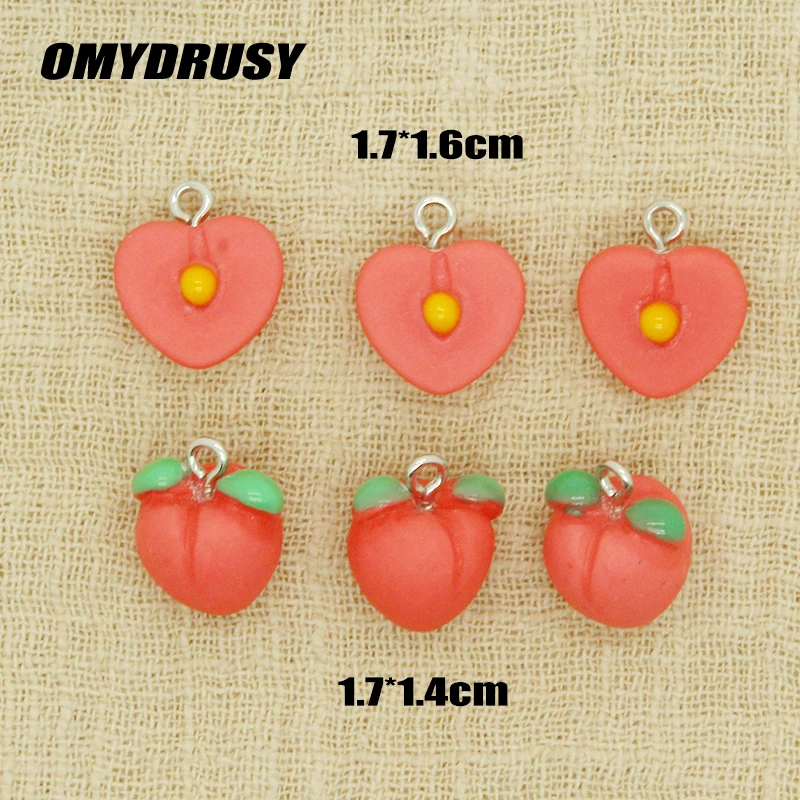 10 звёзд подвески в форме сердца персиковые фрукты для сережек браслетов