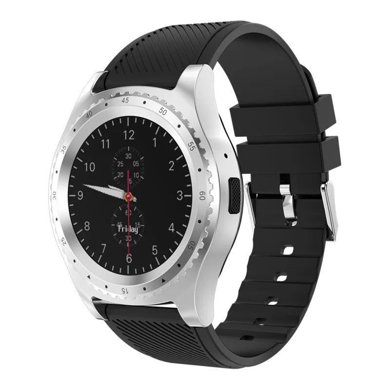 Black Silver L9 Смарт-часы с камерой Bluetooth спортивные часы Обнаружение сна Шагомер фитнес-монитор Поддержка sim-карты Smartwatch 1yw - Цвет: Black Silver
