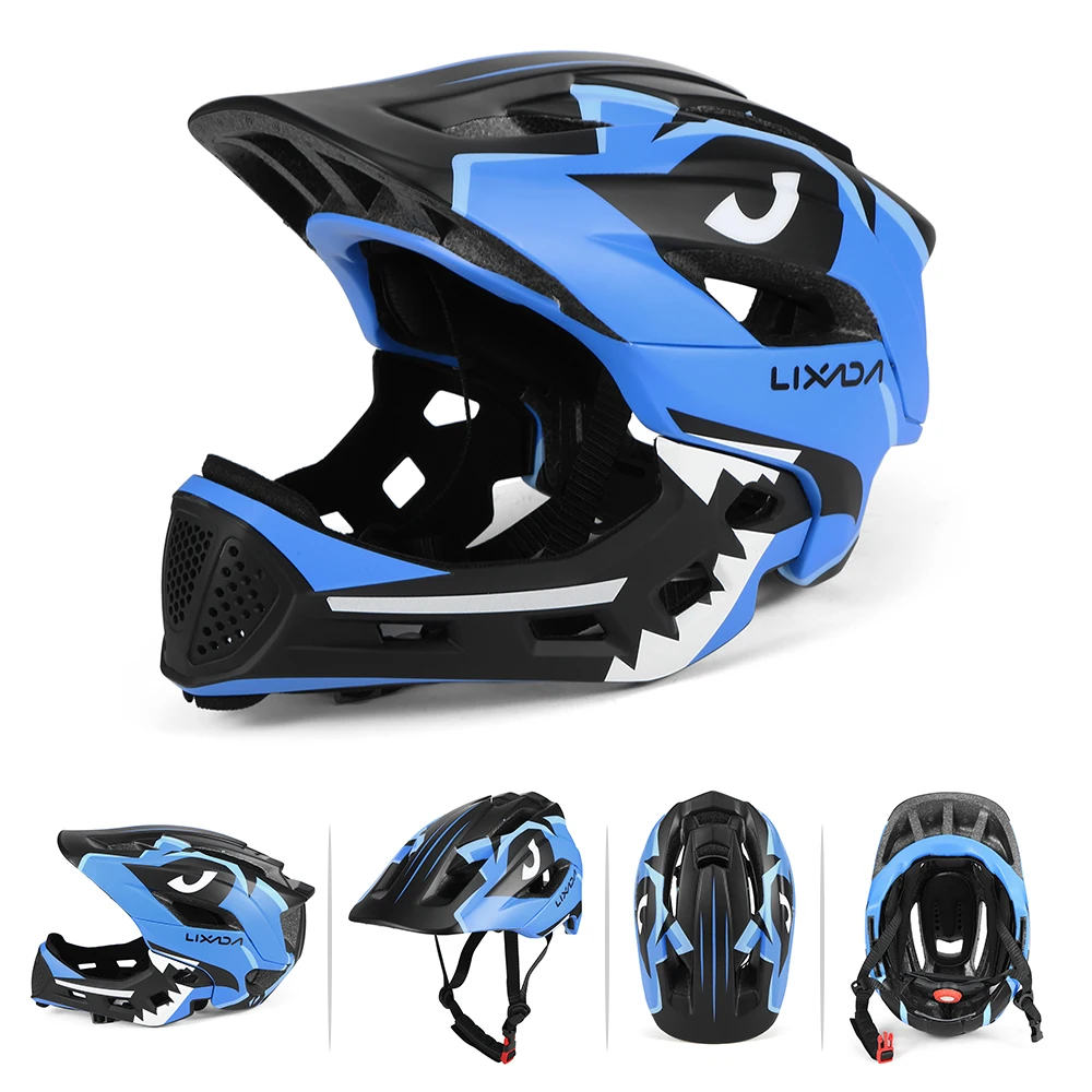 Lixada Kids Detachable Full Face Bike helmet Children's Sports Child Cycling mtb Motorcycle Skateboarding Roller Skating Helmet | Спорт и