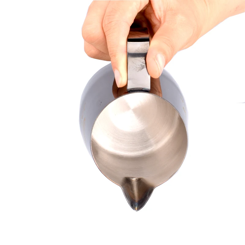 Стальной кувшин для взбивания молока кофе эспрессо бариста крафт латте 400