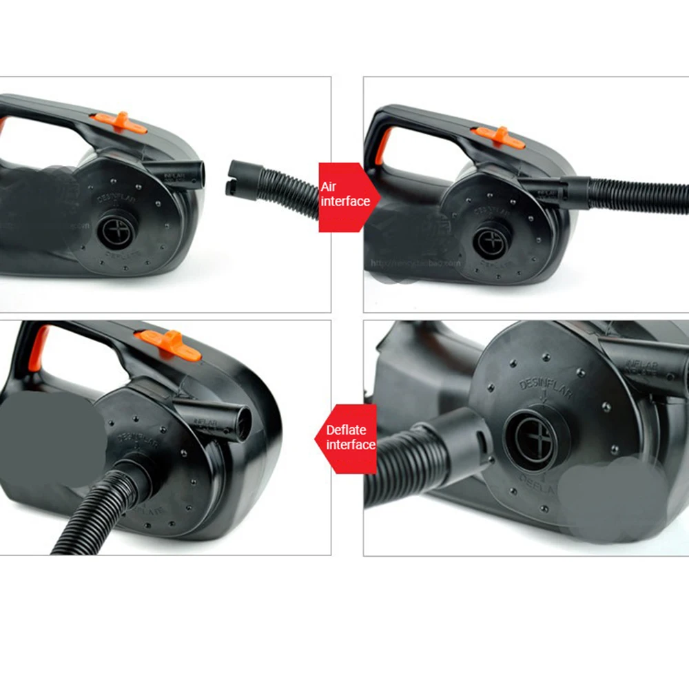 Электрический надувной воздушный насос портативный для автомобиля л/мин каяк