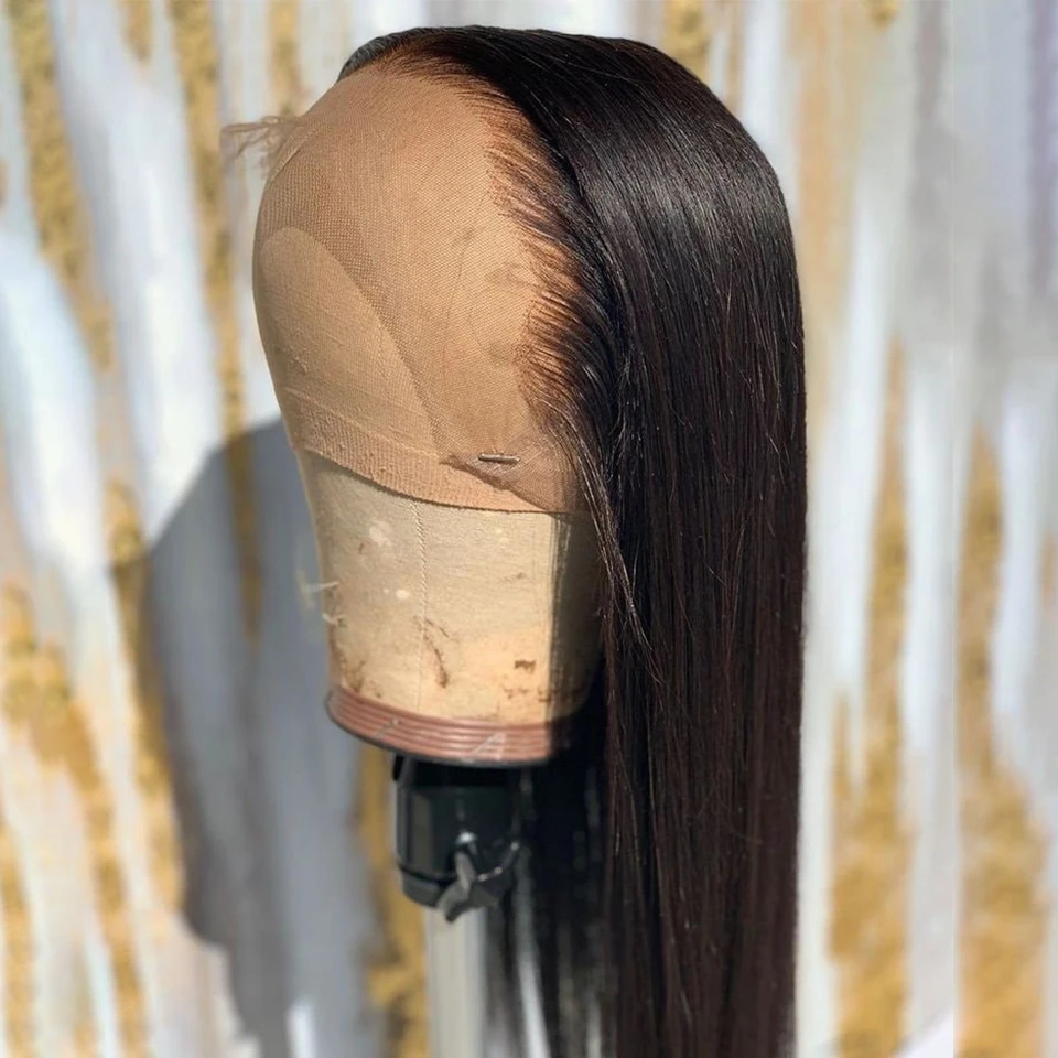 150% Straight Wig  Lace Front Human Hair Wigs Pre Plucked Hair Line With Baby Hair Brazilian Remy Hair Bleached Knots Eseewigs