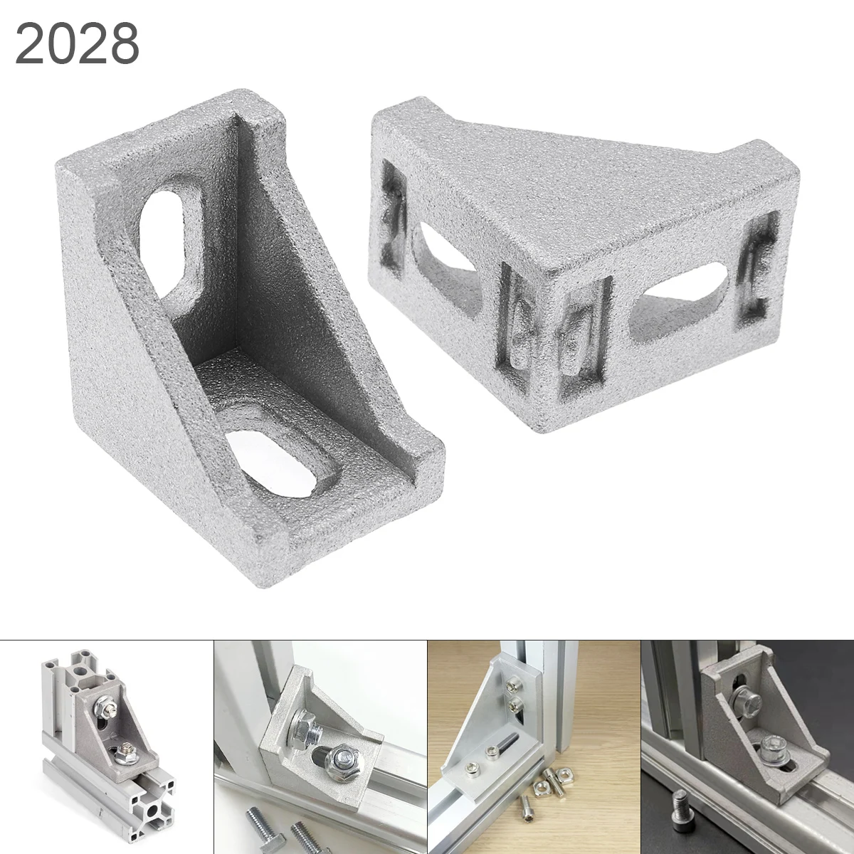 2028 алюминиевый угол 20x28 L форма правый поддержки соединитель экструзии