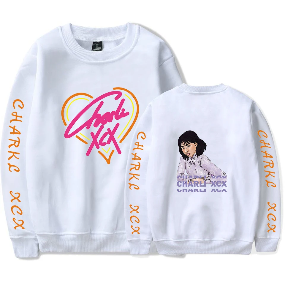 

Свитшот Charli XCX, с длинным рукавом и круглым вырезом, осенний, мужской/женский, Повседневный, с милым принтом, пуловер для пары, 2020