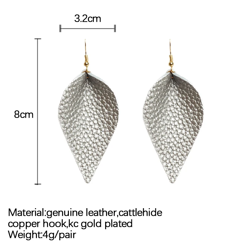 M & G модные кожаные серьги для женщин простые массивные подвески ювелирные