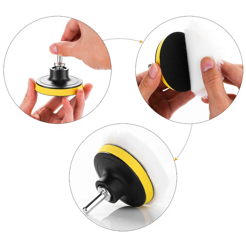 39 шт./компл. набор полировочных и полировальных подушек 5 дюймовые 3 губчатые