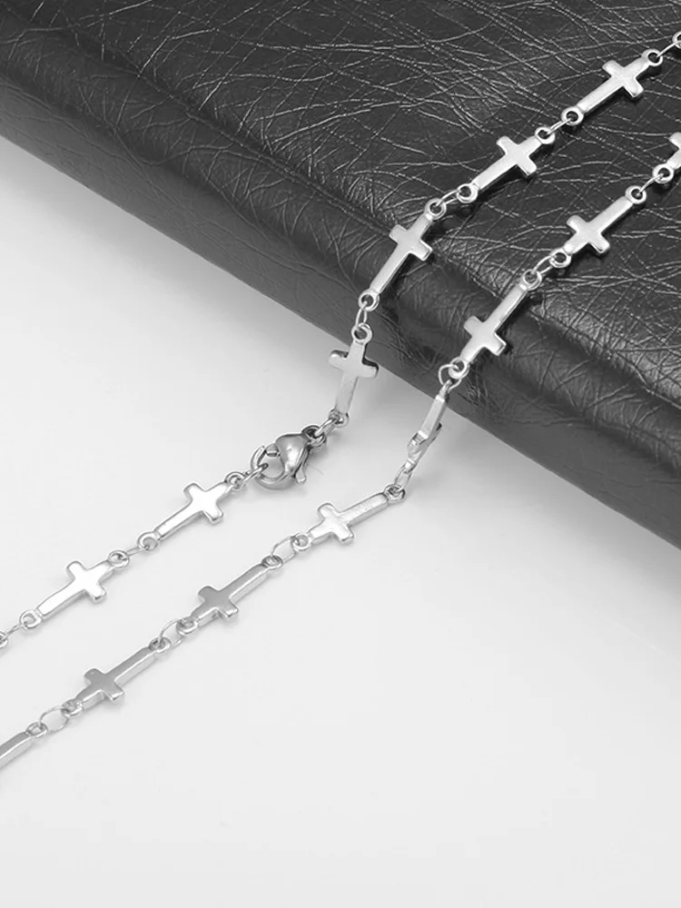 Тонкие цепи из нержавеющей стали для женщин 2021 эффектные ChaNecklace модные ювелирные