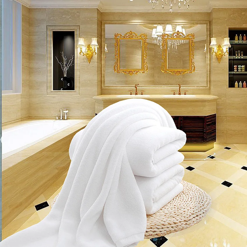 

White Large Bath Shower Towel Cotton Thick Towels Home Bathroom Hotel Adults Kids Badhanddoek Toalha De Banho Serviette