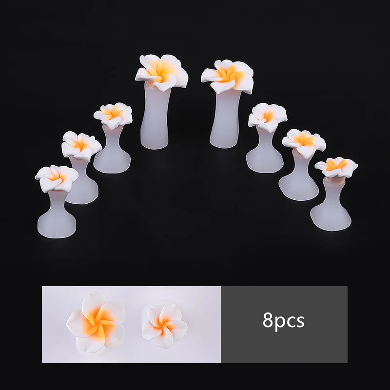 B 8PCS 8 шт силиконовый разделитель для пальцев ноги скобы для пальца ноги корректор педикюр Кристалл в виде капли воды Дейзи алмаз сепаратор средство по уходу за ногами - Цвет: B 8PCS