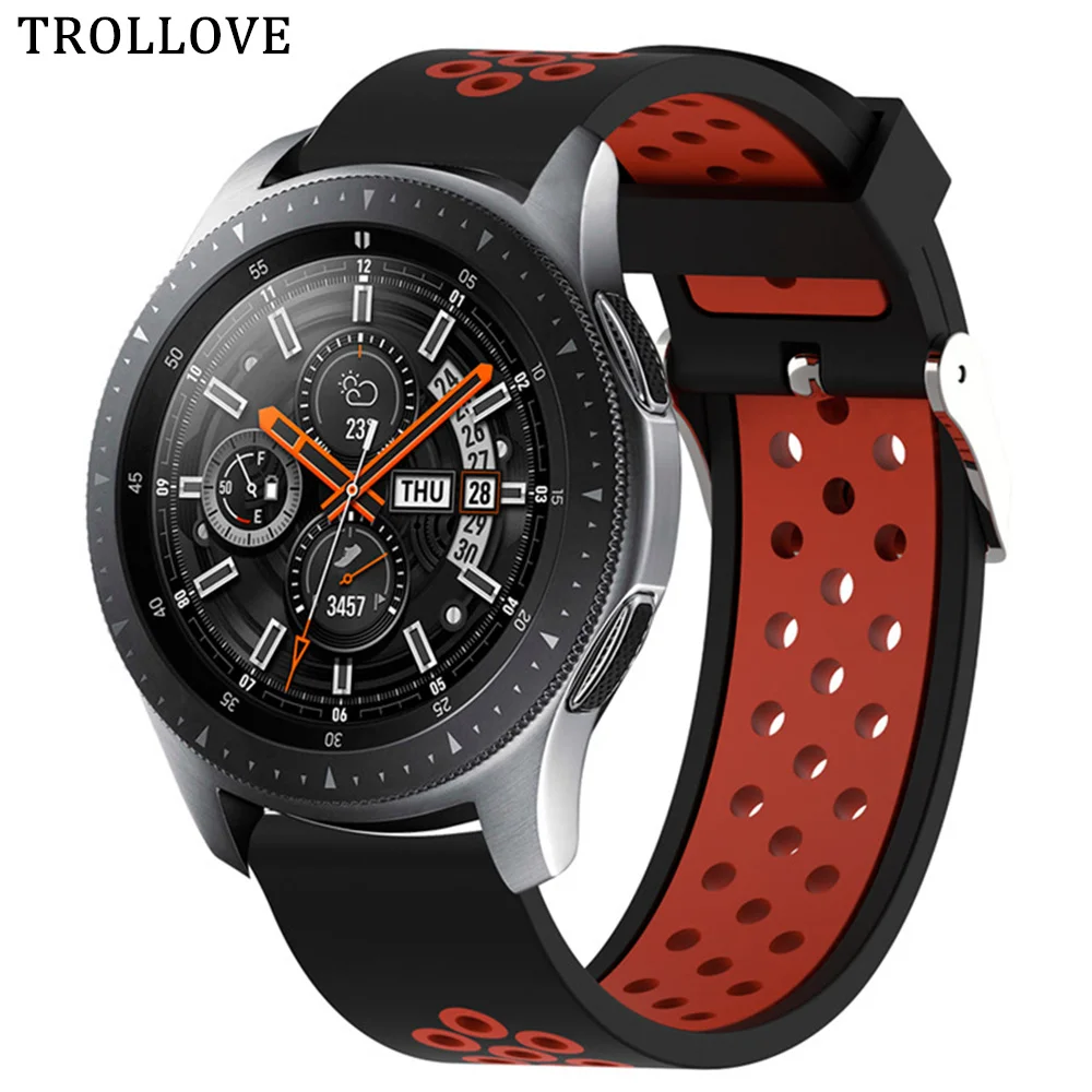 Ремешок для Samsung Gear S3 S2 Sport Frontier Classic Galaxy Watch active 42 мм 46 браслет huami amazfit bip 22 20 huawei GT