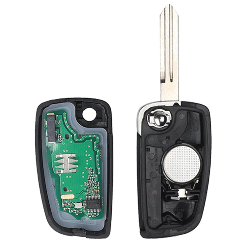 KEYECU 2 кнопки 433 МГц PCF7961M откидной дистанционный ключ для Nissan Qashqai J11 Pulsar C13 Juke F15 X-Trail