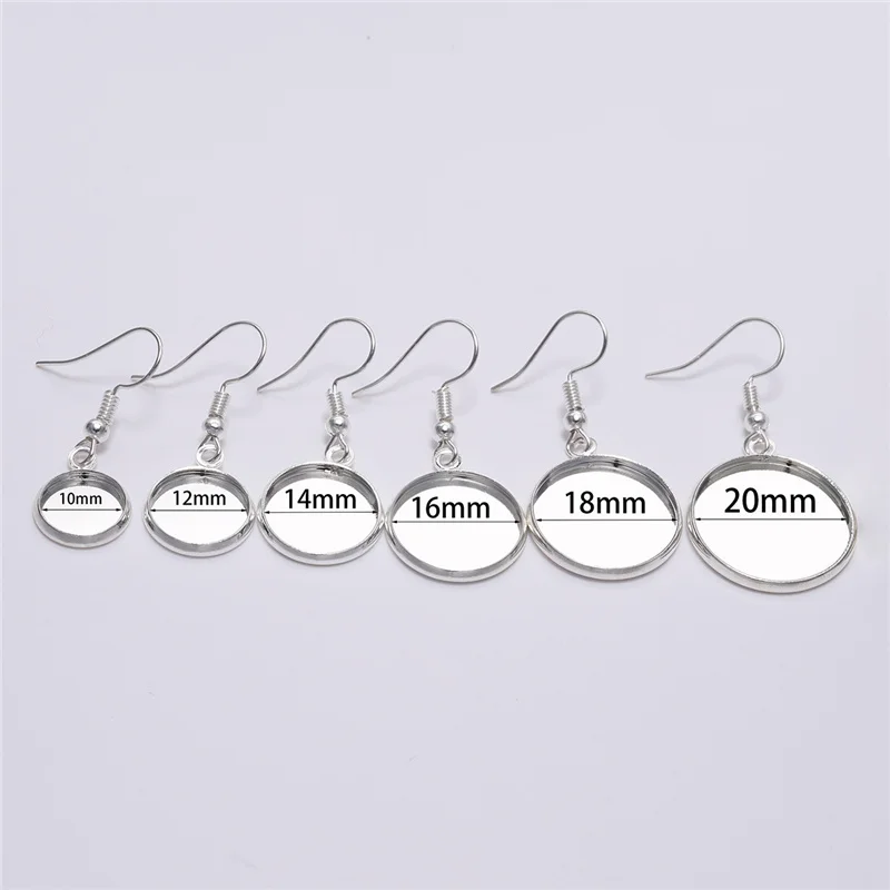 

Earrings Hooks Diy Earring Base Settings Earring 10pcs DIY Jewelry Accessories Trays Blank