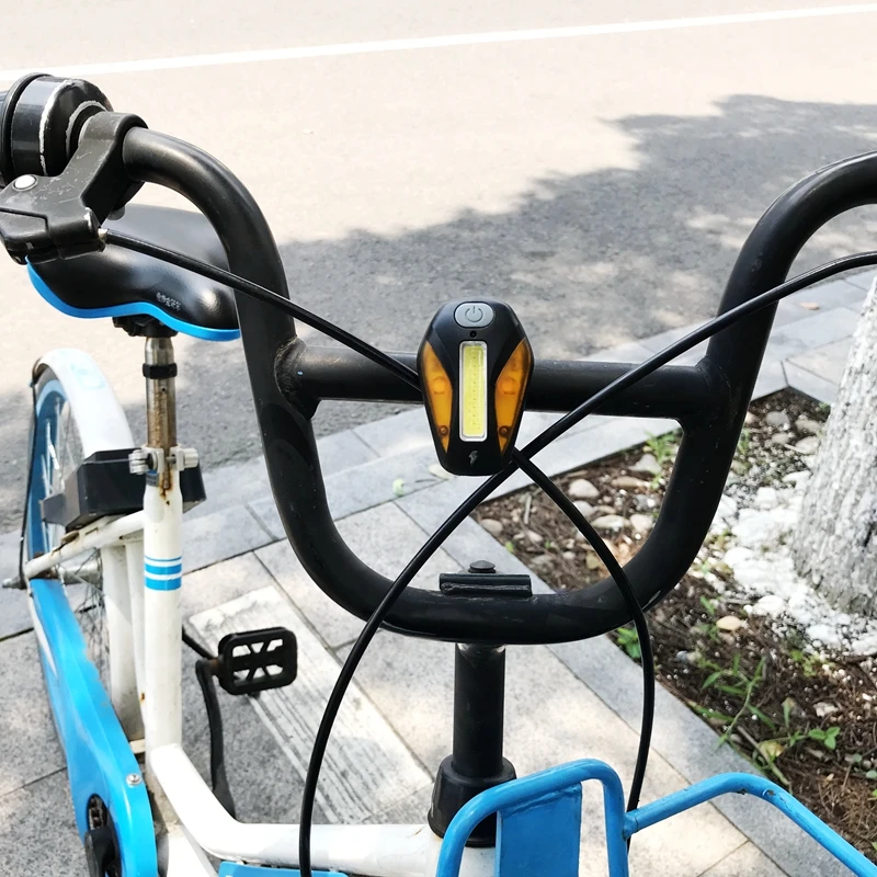 Светодиодный велосипедный светильник Mingray перезаряжаемый с 3 цветными лучами