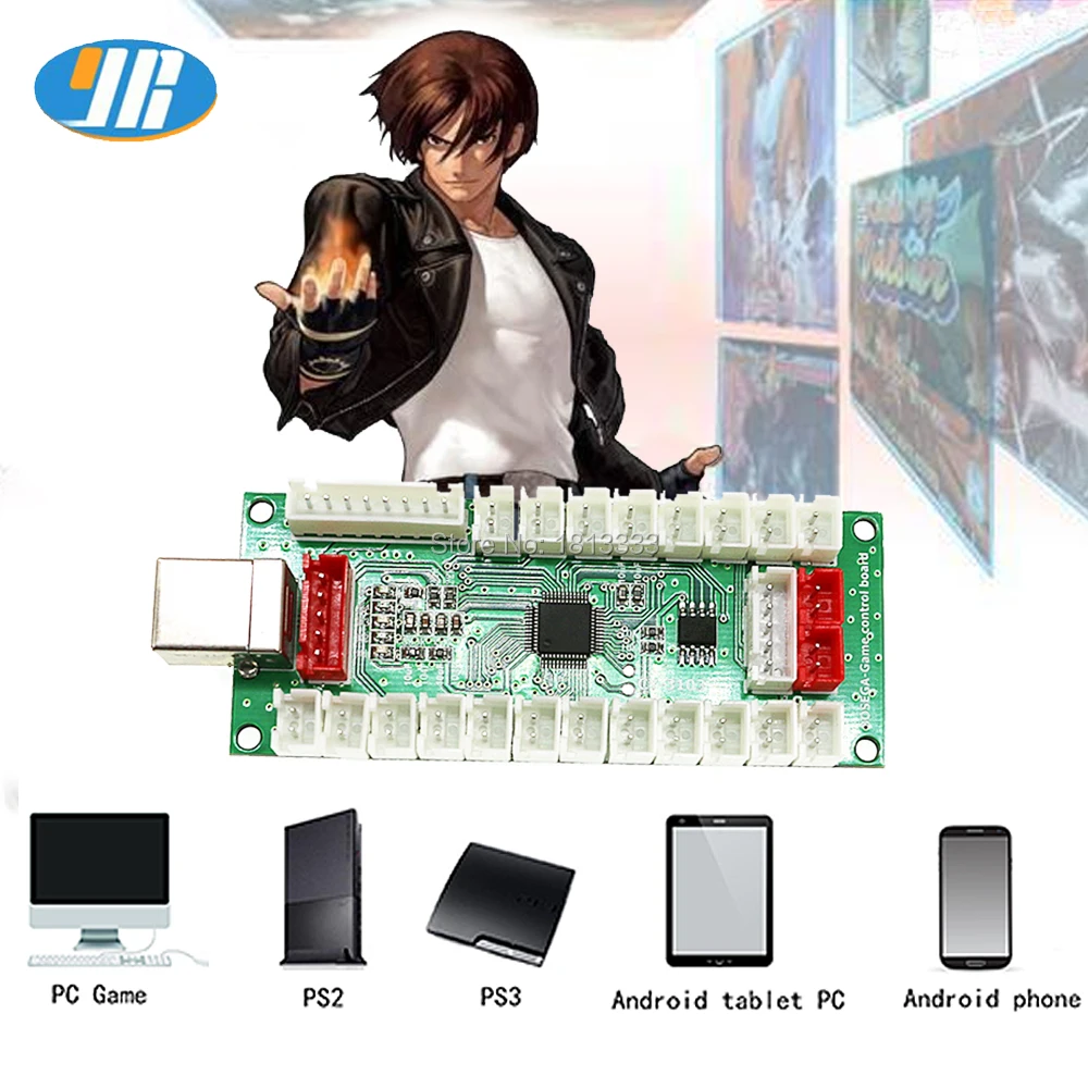 PS2 PS3 PC PC360 4 в 1 USB кодировщик Нулевая задержка аркадный джойстик контроллер с