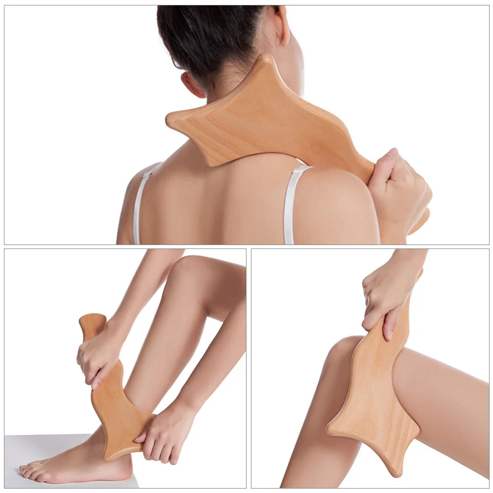 

1Pc Beech Scraping Plate Wooden Scraping Board Board (Wood Color)