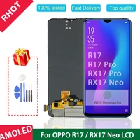 6 4 amoled lcd display for oppo r17 pro lcd display for oppo r17 rx17 pro rx17 neo lcd screen touch screen digitizer assembly