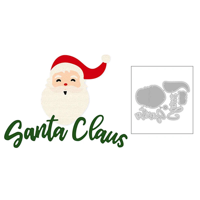 Новинка 2020 Рождественский Аватар Санта Клауса и английские слова металлические