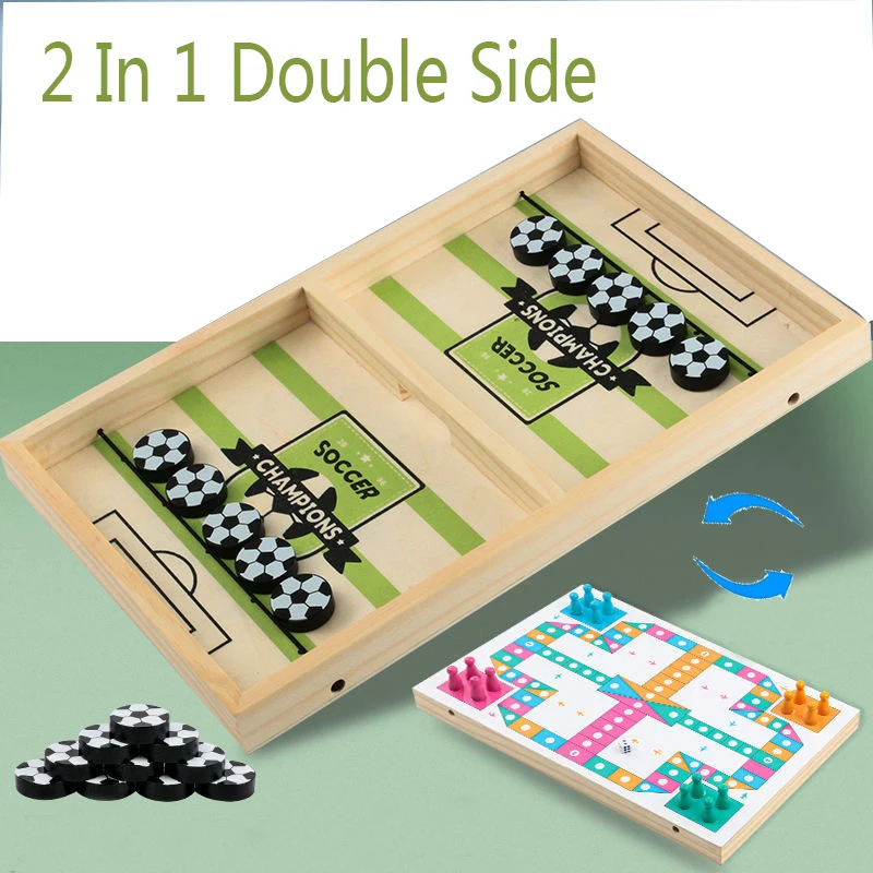 Быстрая игра в шахматы деревянный стол Хоккей игры победители интерактивные для