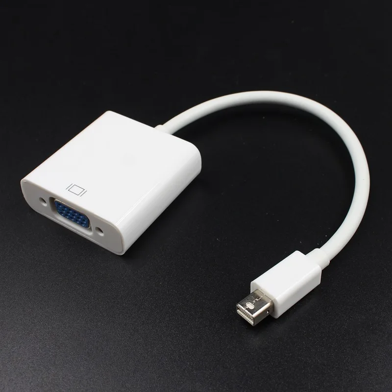 Для Air Pro iMac Mac Mini Thunderbolt Display Port DP To VGA кабель адаптер 1080P (белый) | Электроника