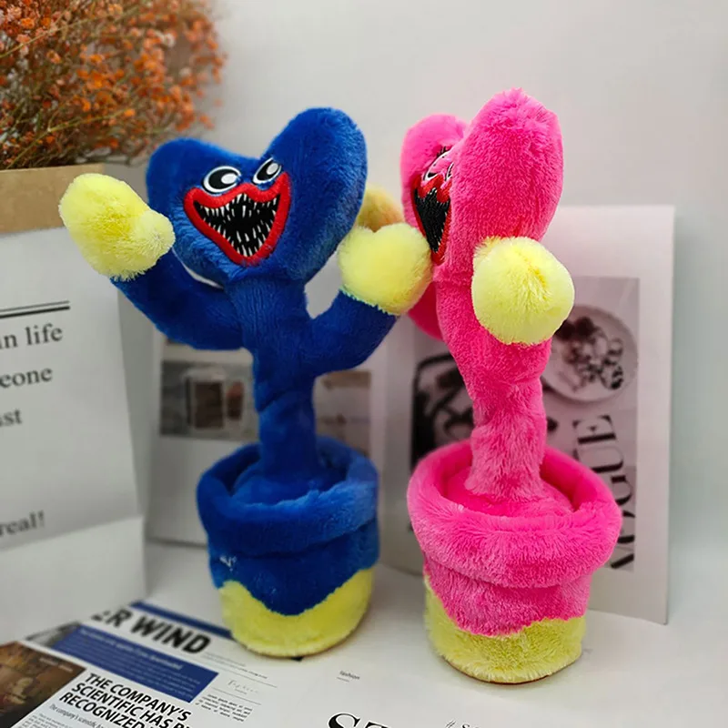 Оптовая продажа Huggy Wuggy музыкальные качели цветок плюшевая игрушка Мак кукла