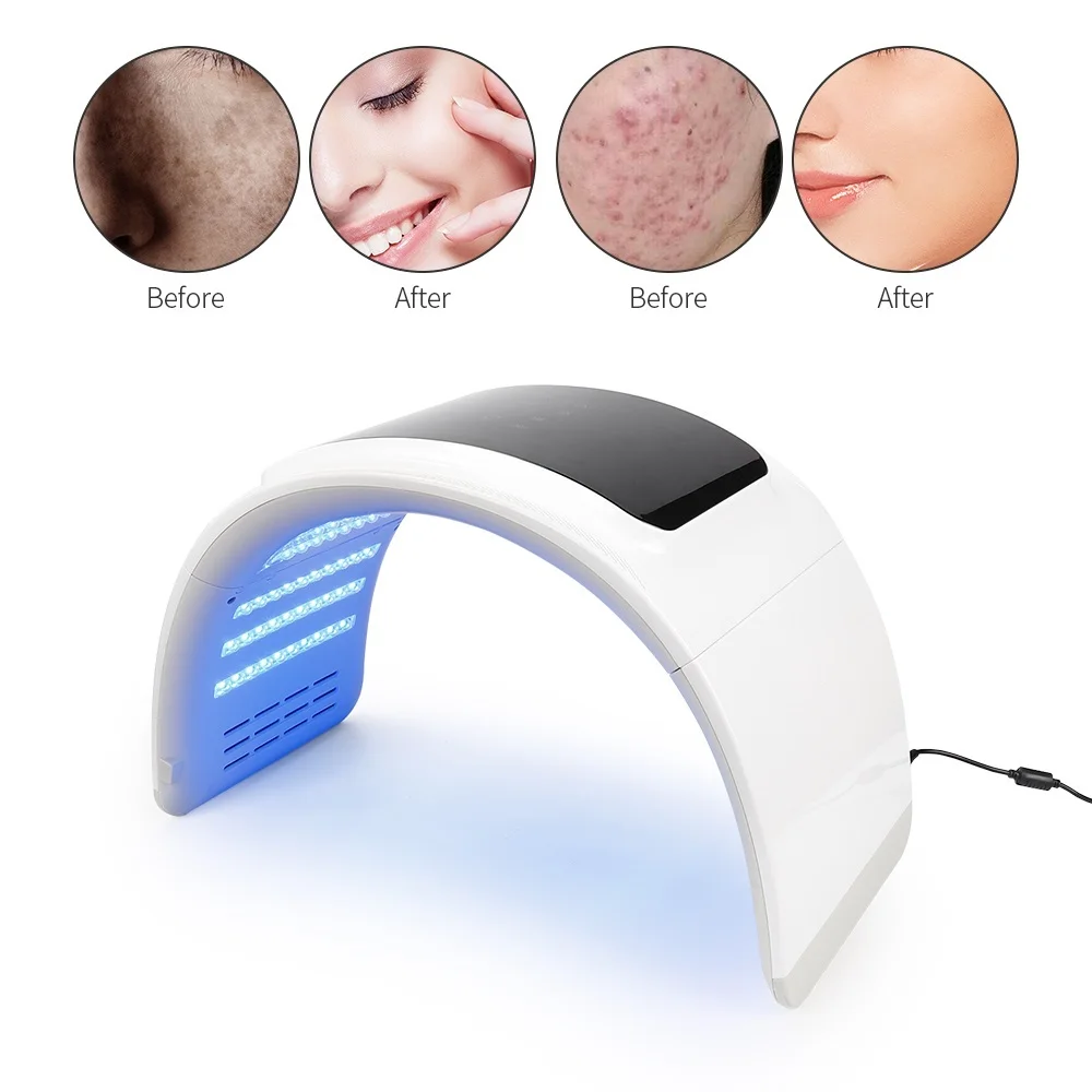 PDT Facial LED Facial Mask 6Colors Light Phototherapy Machine Heat Therapy Anti Aging Acne Spot Removal Skin Rejuvenation Device images - 6