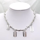 2021 маленькая шелковая шипа, железная ожерелье унисекс, женское ожерелье в стиле хип-хоп, готический панк-клинок, колючая проволока, маленькая шипа, цепочка, ожерелье, подарок