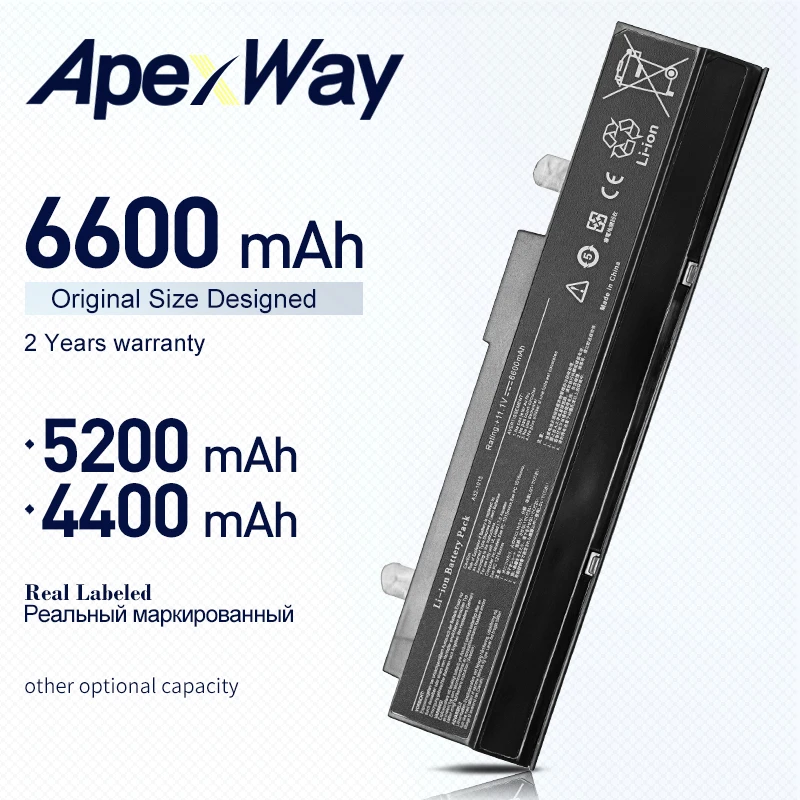 Аккумуляторная батарея для ноутбука Asus Eee PC 11 1 1015 1016 1011 R011 R051 Series 1015B 1015C 1215 P 1015PE