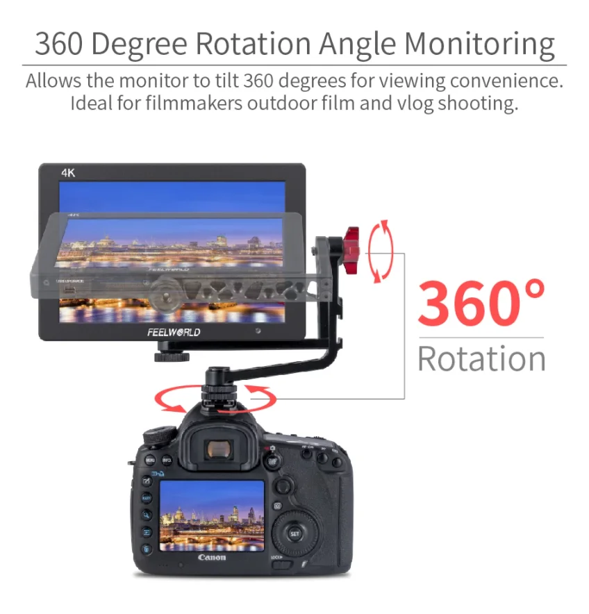 Алюминиевый стабилизатор Feelworld для камеры FW279S F5 FW568 FW279 F570 T7 | Электроника