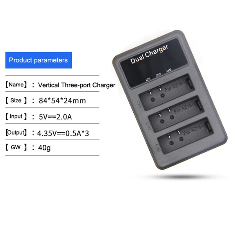 Оригинальные AZ16-1 батареи для Xiaomi YI lite 2 Yi 4K 4k+ батарея USB 3 слота зарядное устройство для Xiao yi 4k батарея для экшн-камеры+ чехол