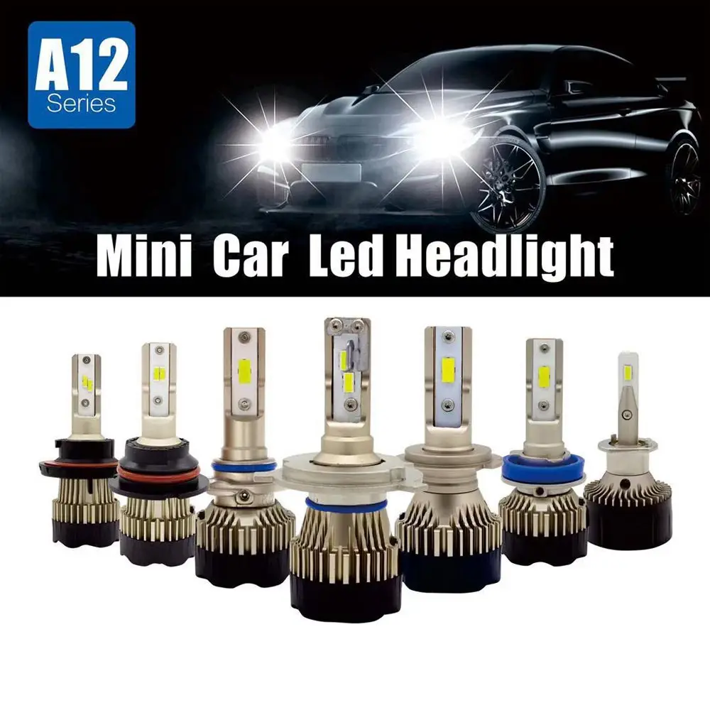 H11 Автомобильный светодиодный фар H7 9005 9006 9007 H13 H4/9003/HB2 Conversion Kit H8, H9 светодиодный 9000lm 6000K холодный белый