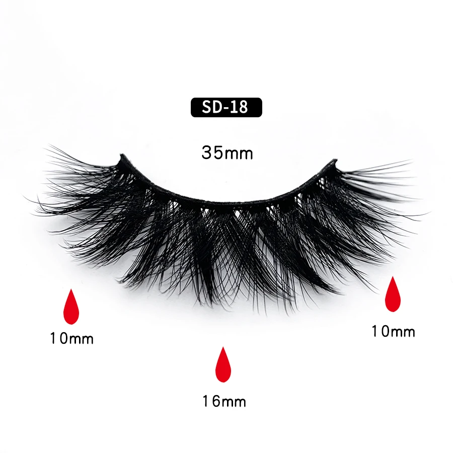 Clotobeauty 3d норковые ресницы накладные ресницы натуральные толстые длинные объемные ресницы тонкие Накладные ресницы макияж расширение-SD