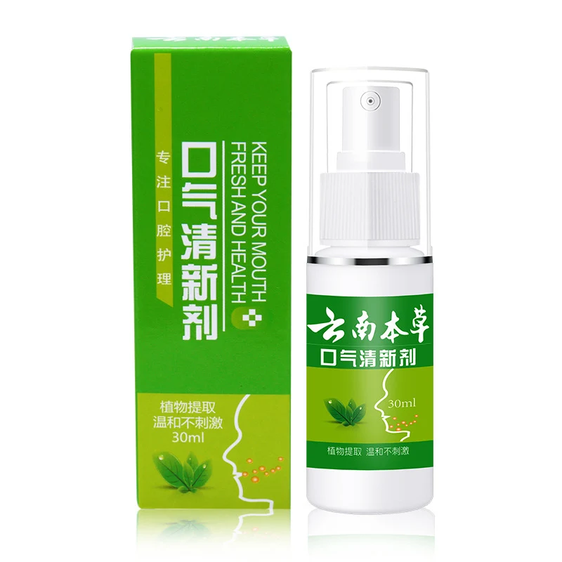 Очистка зубов отбеливание спрей с мятой дезодорант для полости рта освежитель