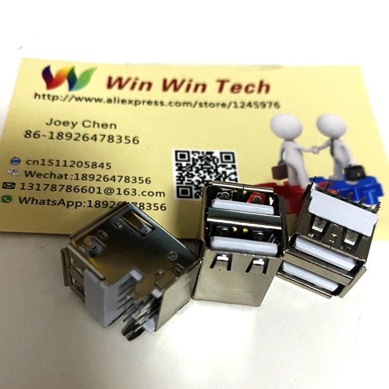 Бесплатная доставка 20 шт Ноутбуки/Ноутбуки двойной USB разъем 10 мм тип раковины |