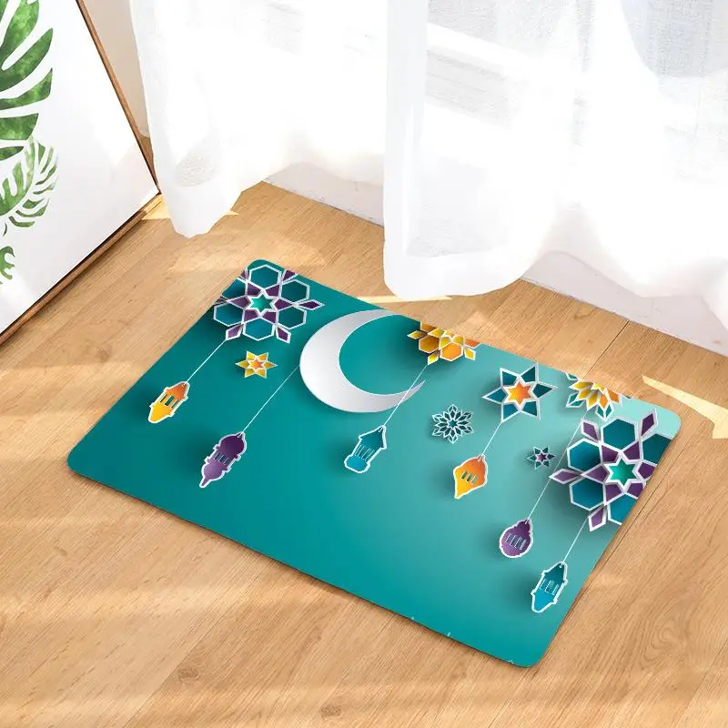 Винтажный коврик для ванной в стиле бохо пола полиэстер влагопоглощающий