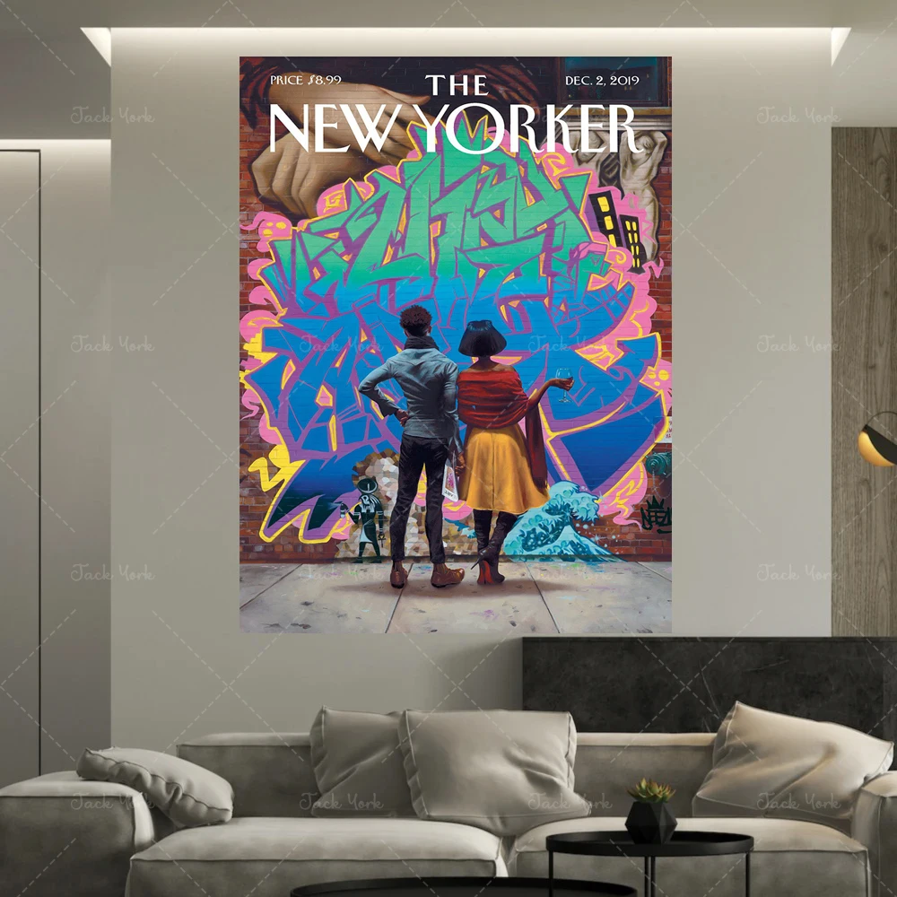 

The New Yorker, New Yorker Magazine Cover Art Print, Vintage Art Print, Bookstore Art, New Yorker Poster, Literary Gift,