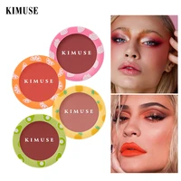 kimuse matte eatable lipstick flowers rouge long lasting blush eyeshadow 3 in 1 brighten concealer peach creamy blush makeup