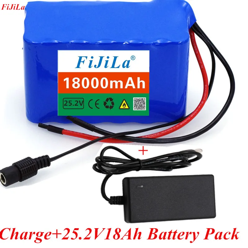 

6s3p 24V 18.0Ah 18650 Battery Lithium Battery 25.2v18000mAh Electric Bicycle Moped /Electric/Li ion Battery Pack with + charger