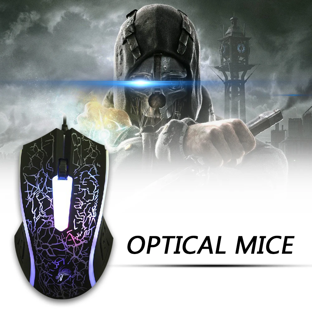 

ALLOYSEED X5 3 Buttons USB Wired Lighting Mouse Optical Ergonomic Office Gaming Mice For LOL Gamer PC Laptop Desktops