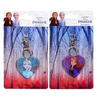 original frozen 2 cute keychain elsa anna princess aisha keyring pendant fashion sequins cartoon ornaments girls birthday gifts