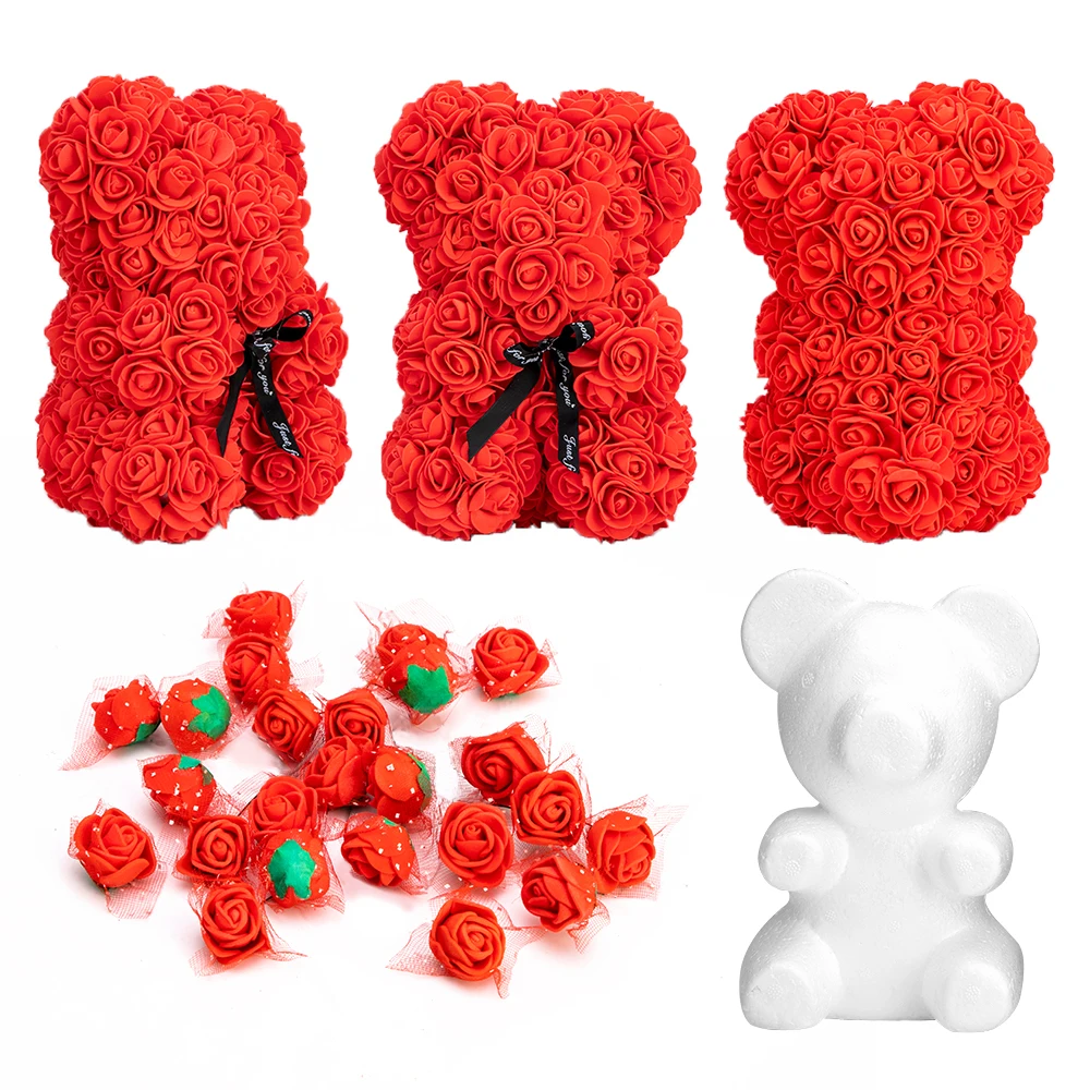 

144pcs 2cm MINI foam roses for home Wedding fake Flower Decora Scrapbooking diy wreath gift box cheap Artificial Flower Bouquet