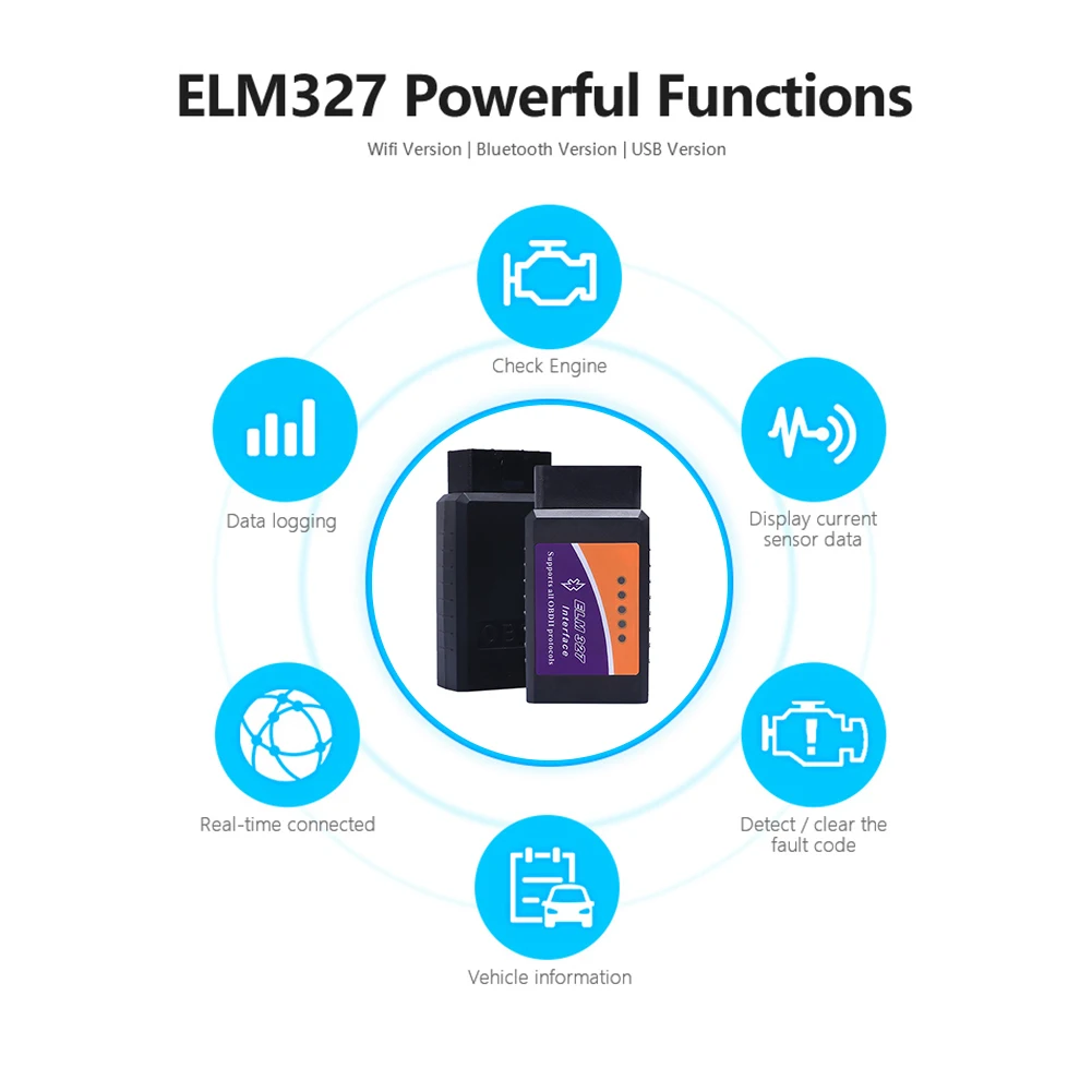 

Elm327 Obd2 V2.1 Wifi Ios Adapter Scanner For Windows Android Car Diagnostic Tool Obd 2 Odb Ii Elm 327 Wifi Odb2 Car Scanner