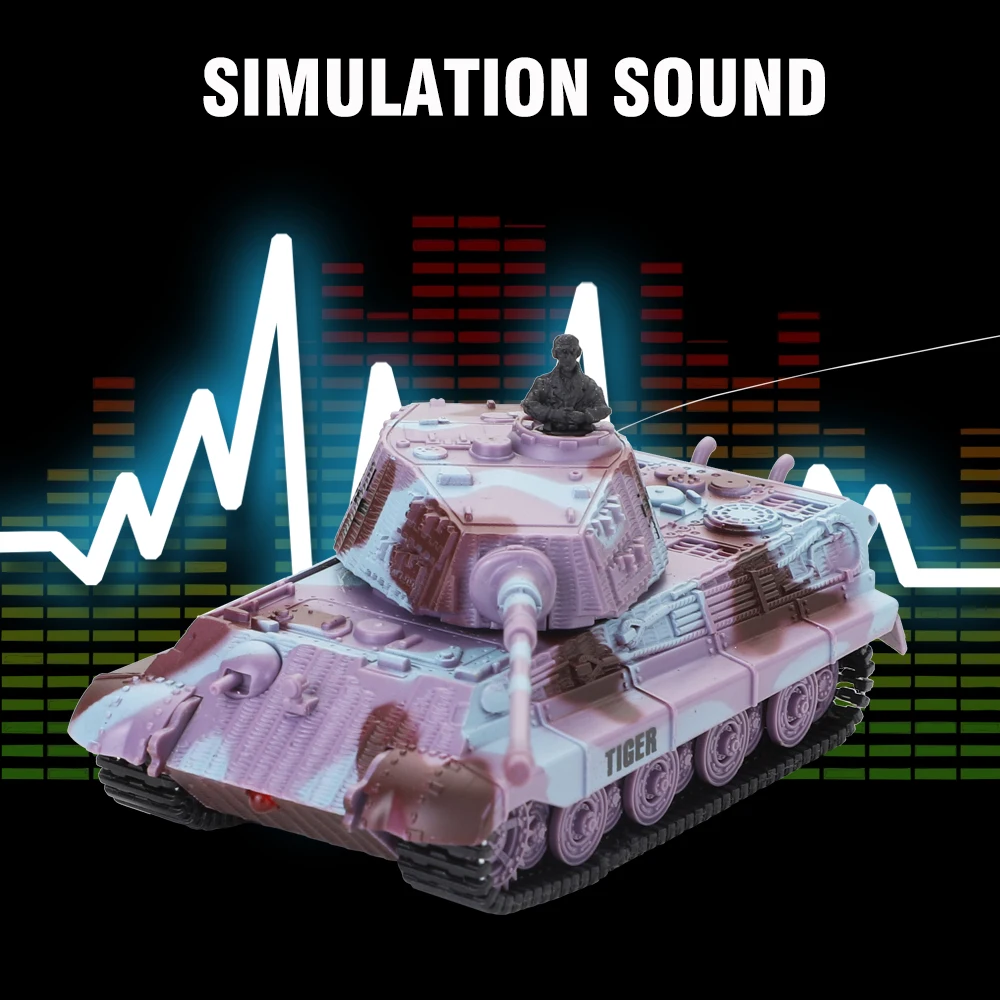 1/72 RC Танк Игрушка мини пульт дистанционного управления 8 канальный Rc автомобиль