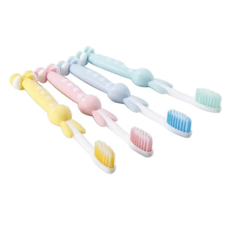 Зубная щетка для ухода за полостью рта ручка в форме кролика детей 1 шт. присоска