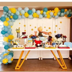 147 шт. синие желтые пастельные Шары Набор для арки милый принц лиса темативечерние девочка Мальчик Игрушка день рождения свадьба декорации стены