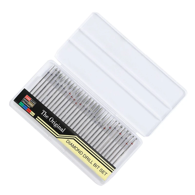 30 шт. карбид фреза для маникюра удаление гель лака заусенцы ногтей сверла